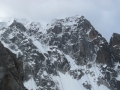 Vue sur le haut de l'Aiguille Sans Nom ou se déroule la voie Mohr Marsigny