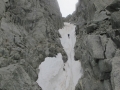 Descente en rappel sur le glacier du Nant Blanc