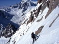 Descente du Whymper à skis pour Matthieu