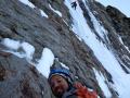 Sylvain assure François dans la première longueur