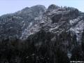 La cascade bien visible depuis le tunnel du Clot avec ses 2 branches. Elle est située dans la Combe de la Pisse