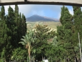 Le Stromboli depuis la terrasse de l'hotel le lendemain matin