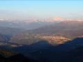 La Mure entre l'ombre de la Montagne de Roussillon et celle du groupe Grisonnière/Coiro