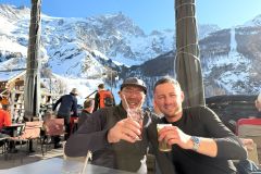 Christophe et Jordan arrosent leur première grande voie !