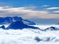 De gauche à droite : Plateau de Bure, la Montagne de Gigon, le Grand Bréchon ou paroi des Voutes et le Chauvet