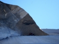 Matthieu dans le crux du Great Roof