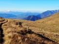 Tout au fond le Vercors depuis le col de la Lière