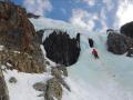 Dans la 1ère longueur de la Grotte