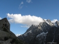 Le refuge du Glacier Blanc face au Pelvoux