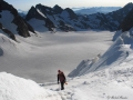 L'immense partie plate du Glacier Blanc