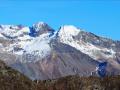 De gauche à droite les sommet du Rochail, la Cime de Malhaubert et la Pointe de Confolens