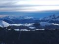 Au premier plan les montagnes du Beaumont et en toile de fond le massif du Dévoluy