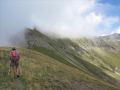 La longue arête qui mène au sommet