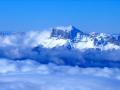 De gauche à droite : les Rochers de la Balme, les Deux Sœurs et le Gerbier