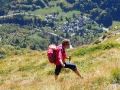 A l'aplomb d'Entraigues. Idéal pour départ en parapente !