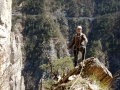 Pascal dans le haut de la 6ème longueur