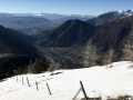 La plaine du Valbonnais avec en toile de fond le massif du Vercors