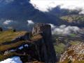 Au centre le sommet dolomitique du Piéroux