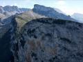 Sous le Grand Brechon, la paroi des Voûtes (appelée aussi  Grande Roche)