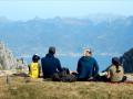 Au col de Pavis avec un petit bout du Lac Léman