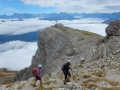 L'arrivée au col entre Petit et Grand Obiou