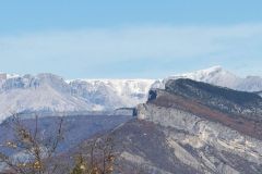 La montagne de Bure en toile de fond depuis Orpierre