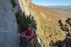 A la sortie de la troisième longueur du "Ramier"