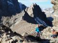 Premiers pas d'escalade après le Col de la Temple au centre