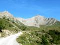 La piste qui mène aux chalets d'Orcière