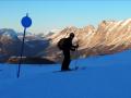 Sur la piste bleue du domaine skiable de Super-Dévoluy !