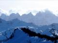 Les Dents du Midi avec tout à droite la Haute Cime