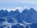 Les Dents du Midi avec tout à droite la Haute Cime