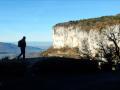 Au départ de la marche d'approche, les Rochers de Nugues