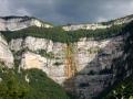 Au centre, la sublime cascade du Bournillon