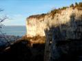 Les Rochers de Nugues au début de la marche d'approche