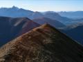 Le sommet sur fond de Dévoluy, Trièves et Vercors