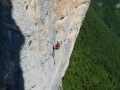 La superbe 5ème longueur en 5c/6a