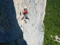 La superbe 5ème longueur en 5c/6a