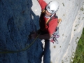 La superbe 5ème longueur en 5c/6a