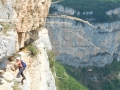 Traversée sur la vire médiane