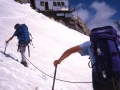 L'arrivée au refuge du Promontoire