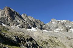 De gauche à droite, l'Olan et la Cime du Vallon