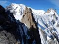 L'Aiguille du Midi vue depuis le Rognon du PLan