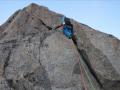 Escalade matinale et bien frisquette  à l'Aiguille du Fou