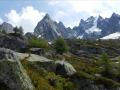 Les Aiguilles depuis le sentier du Plan de l'Aiguille