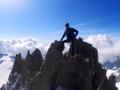 Sur l'arête qui mène au Mont-Blanc du Tacul