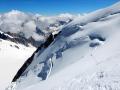 Descente de la voie normale du Mont-Blanc du Tacul