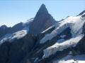 Le Grand Pic de la Meije et le Glacier du Râteau à droite