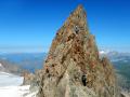 Le dernier ressaut fort raide de l'arête