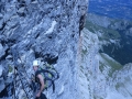 Au relais dans la grande dalle Dolomitique